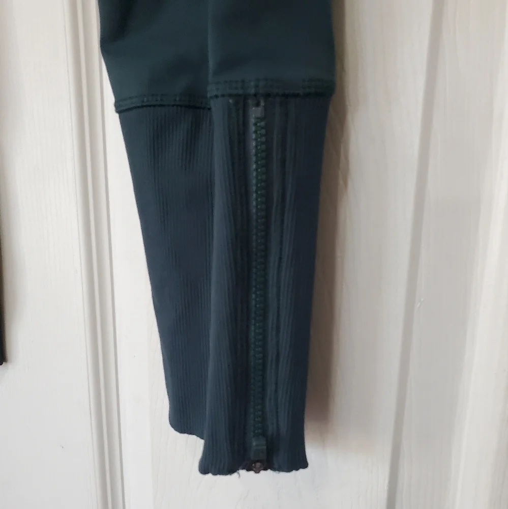 Lululemon Rebel Runner Crop Dark Fuel  Forage Teal Size:6
